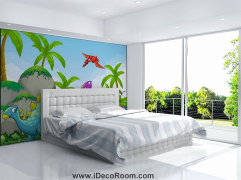 Image of Dinosaur Wallpaper Large Wall Murals for Bedroom Wall Art IDCWP-KL-000109