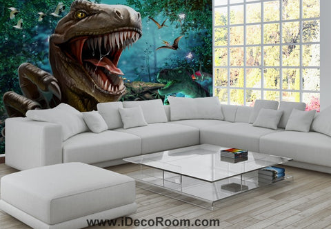 Image of Dinosaur Wallpaper Large Wall Murals for Bedroom Wall Art IDCWP-KL-000110