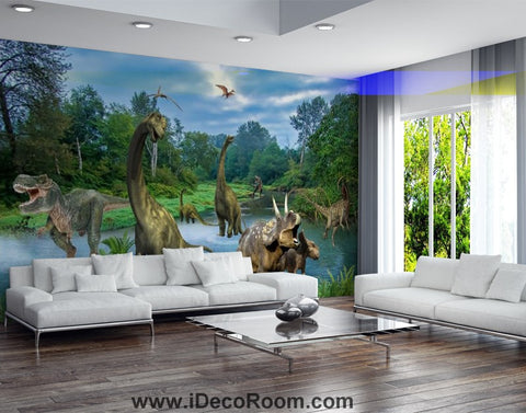 Image of Dinosaur Wallpaper Large Wall Murals for Bedroom Wall Art IDCWP-KL-000116