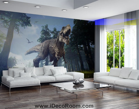 Image of Dinosaur Wallpaper Large Wall Murals for Bedroom Wall Art IDCWP-KL-000120