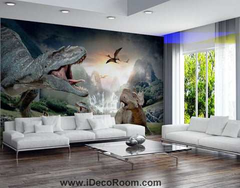 Image of Dinosaur Wallpaper Large Wall Murals for Bedroom Wall Art IDCWP-KL-000127