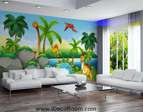 Image of Dinosaur Wallpaper Large Wall Murals for Bedroom Wall Art IDCWP-KL-000130