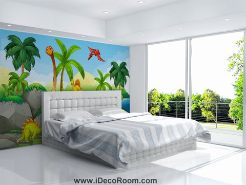 Image of Dinosaur Wallpaper Large Wall Murals for Bedroom Wall Art IDCWP-KL-000130
