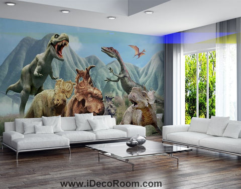 Image of Dinosaur Wallpaper Large Wall Murals for Bedroom Wall Art IDCWP-KL-000131