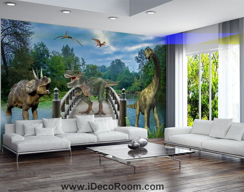 Image of Dinosaur Wallpaper Large Wall Murals for Bedroom Wall Art IDCWP-KL-000132