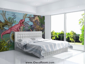 Dinosaur Wallpaper Large Wall Murals for Bedroom Wall Art IDCWP-KL-000133