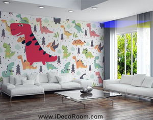 Dinosaur Wallpaper Large Wall Murals for Bedroom Wall Art IDCWP-KL-000134