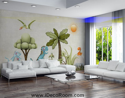 Image of Dinosaur Wallpaper Large Wall Murals for Bedroom Wall Art IDCWP-KL-000137