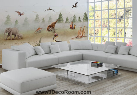 Image of Dinosaur Wallpaper Large Wall Murals for Bedroom Wall Art IDCWP-KL-000142