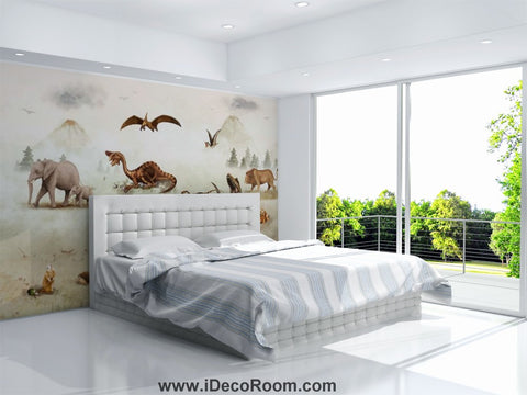 Image of Dinosaur Wallpaper Large Wall Murals for Bedroom Wall Art IDCWP-KL-000143