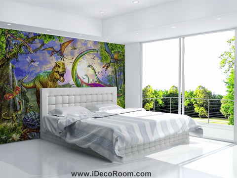 Image of Dinosaur Wallpaper Large Wall Murals for Bedroom Wall Art IDCWP-KL-000144