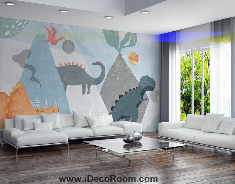 Dinosaur Wallpaper Large Wall Murals for Bedroom Wall Art IDCWP-KL-000146