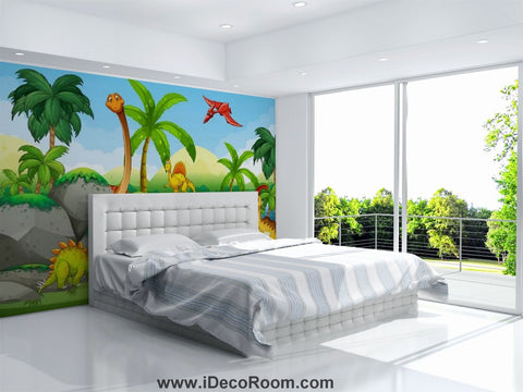 Image of Dinosaur Wallpaper Large Wall Murals for Bedroom Wall Art IDCWP-KL-000148