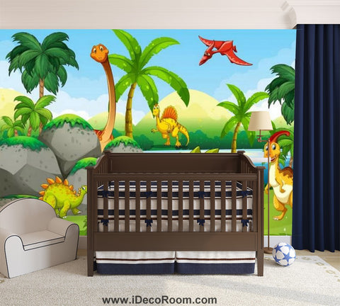 Image of Dinosaur Wallpaper Large Wall Murals for Bedroom Wall Art IDCWP-KL-000148