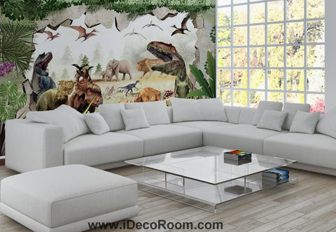 Image of Dinosaur Wallpaper Large Wall Murals for Bedroom Wall Art IDCWP-KL-000149