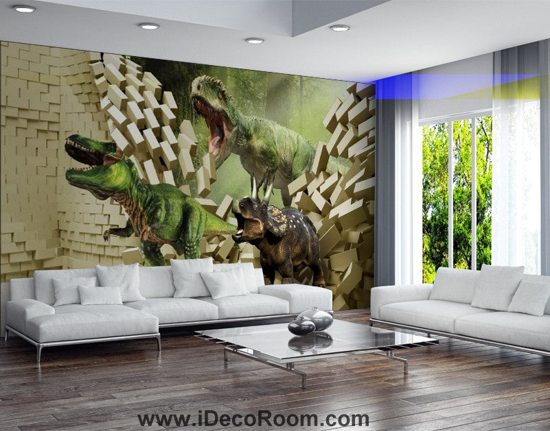 Dinosaur Wallpaper Large Wall Murals for Bedroom Wall Art IDCWP-KL-000150