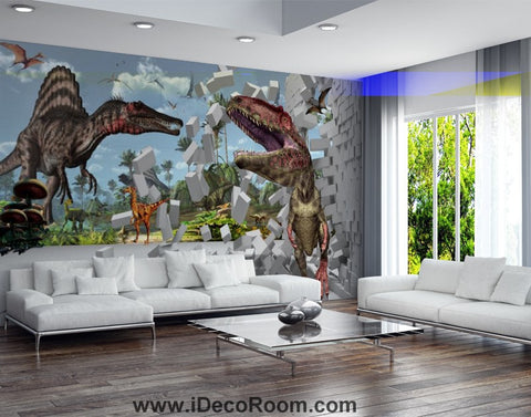 Image of Dinosaur Wallpaper Large Wall Murals for Bedroom Wall Art IDCWP-KL-000152