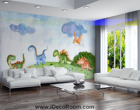 Image of Dinosaur Wallpaper Large Wall Murals for Bedroom Wall Art IDCWP-KL-000157