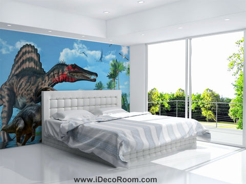 Dinosaur Wallpaper Large Wall Murals for Bedroom Wall Art IDCWP-KL-000159