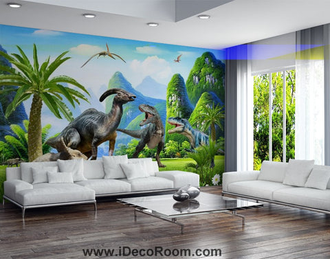 Image of Dinosaur Wallpaper Large Wall Murals for Bedroom Wall Art IDCWP-KL-000162