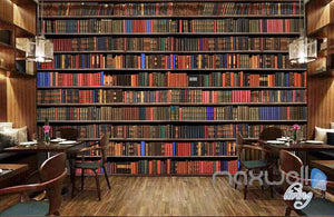 3D Large Realistic Books Wall Paper Mural Art Print Decals Business Decor IDCWP-SJ-000012