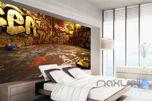 3D Graffiti World Wall Murals Paper Art Print Decals Decor Living Room IDCWP-TY-000009