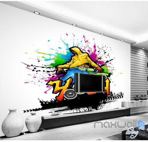 Image of 3D Graffiti Youth Wall Mural Paper Art Print Decals Decor IDCWP-TY-000017