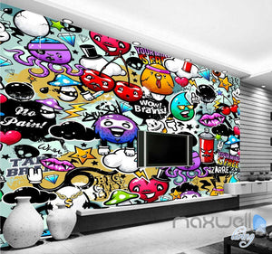 3D Cartoon Cherry Wall Art Mural Paper Print Decals Decor IDCWP-TY-000023