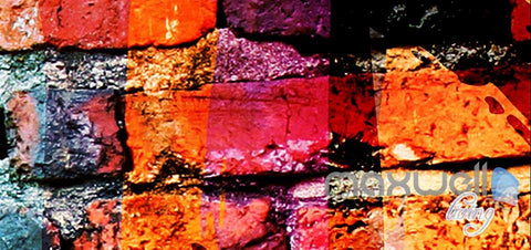 3D Colorful Brick Wall Paper Art Murals Print Decals Decor Wallpaper IDCWP-TY-000052