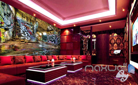 Image of 3D Graffiti Room Wall Paper Murals Print Deals Decor Wallpaper IDCWP-TY-000055