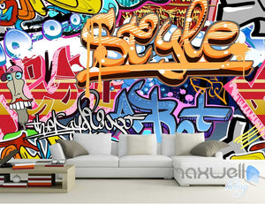 3D Graffiti Style Wall Art Mural Paper Print Decals Decor Wallpaper IDCWP-TY-000060