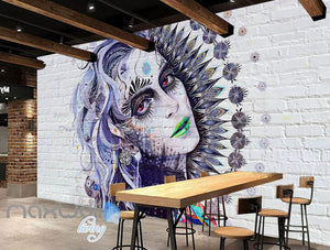 3D Graffiti Retro Queen Brick Wall Murals Wallpaper Wall Art Decals Decor IDCWP-TY-000102