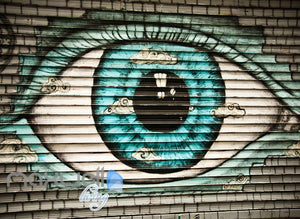 3D Graffiti Large Eyes Brick Wall Murals Wallpaper Wall Art Decals Decor IDCWP-TY-000109