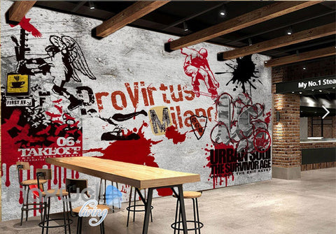 Image of 3D Graffiti Paint Boy Abstract Art Wall Murals Wallpaper Wall paper Decals Decor IDCWP-TY-000139