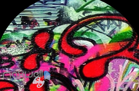 Image of 3D Graffiti Blue Street Night Art Wall Murals Wallpaper Art Decals Print Decor IDCWP-TY-000156