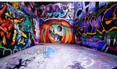 Image of 3D Graffiti Eagle Letter Lane Street Art Wall Murals Wallpaper Decals Prints IDCWP-TY-000163
