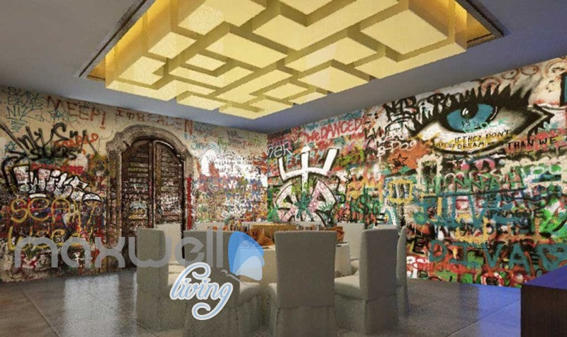 3D Graffiti Star light Abstract Letters Art Wall Murals Wallpaper Decals Prints IDCWP-TY-000169