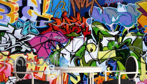 3D Graffiti Brick Abbstract Letter Wall Murals Wallpaper Decals Prints Decor Art IDCWP-TY-000171