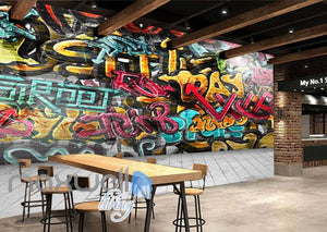 3D Graffiti Day RnB Color Letters Art Wall Murals Wallpaper Decals Prints Decor IDCWP-TY-000175