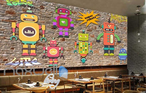 3D Graffiti Super Robots Life Art Wall Murals Wallpaper Decals Prints Decor  IDCWP-TY-000195