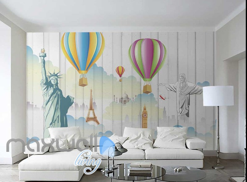 3D Graffiti Colorboard Airballoon Art Wall Murals Wallpaper Decals Prints Decor IDCWP-TY-000239