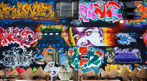 Image of 3D Graffiti Monster Horror Abstract Art Wall Murals Wallpaper Decals Print Decor IDCWP-TY-000282