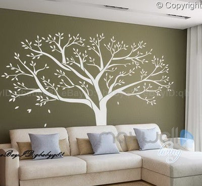 Giant Family Tree Wall Stickers Vinyl Art Home Photo Decals Room Decor Mural Anniversary Wedding Valentines Day Gift