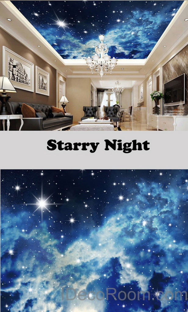 3D PURPLE STARRY Sky E89 Wallpaper Mural Paper Wall Print Indoor Murals